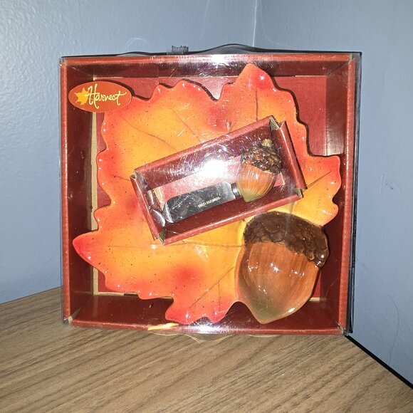 BRAND NEW Leaf Dipper set of 2 Fall Autumn Thanksgiving‎ - Picture 1 of 6